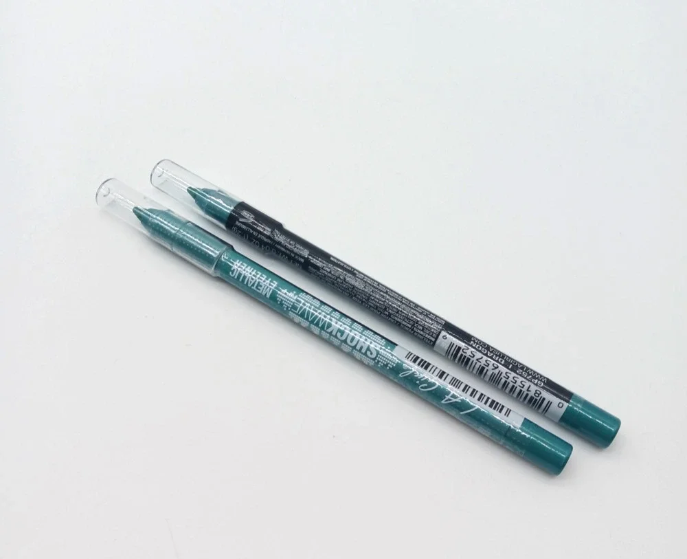 Lot of 2 L.A. Girl Shockwave Dragon Metallic Eyeliner Pencil 0.04oz
